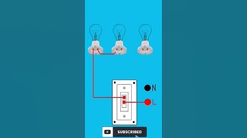 3 bulb 1 switch series connection#electrical #3 #bulb #1 #switch #series #connection #viral #shorts