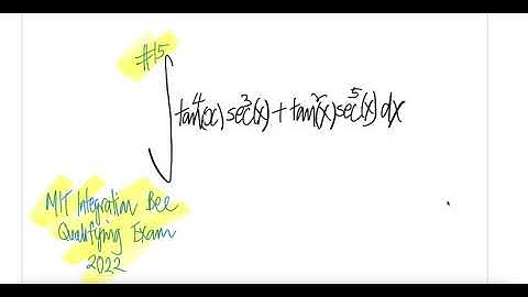 #15 2022 MIT Integration Bee Qualifying Exam