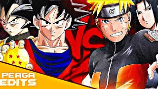 [REEDITADO] Goku e Vegeta VS. Naruto e Sasuke | Duelo de Titãs