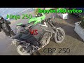 ЗАРУБА | Kawasaki ninja 250 vs Honda CBR 250 | весь грязный после покатушек