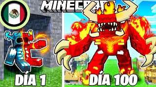 ¡Sobreviví 100 DÍAS como un FIRE WARDEN en Minecraft HARDCORE!