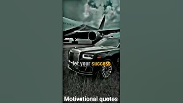 Let your success make noise – motivational quotes.