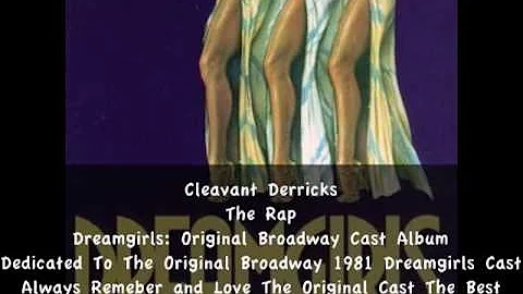 Cleavant Derricks The Rap Dreamgirls: Original Dreamgirls Cast