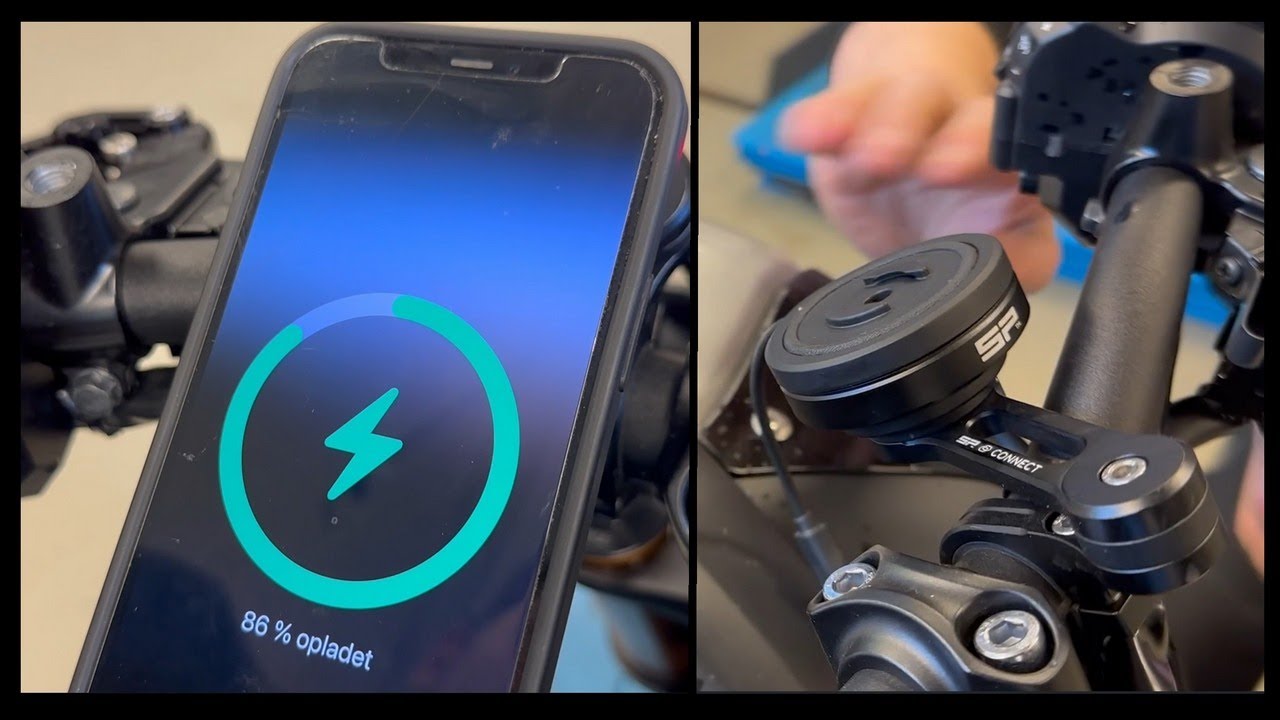 SPC+ Trådløs Oplader m. Antivibrations Modul | Installation i Multistik Guide Yamaha MT-09 SP