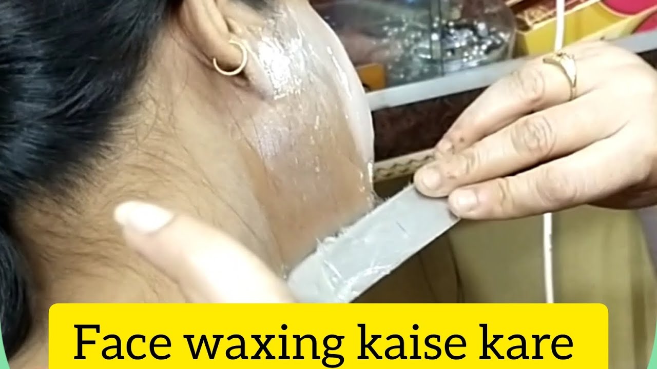 face waxing kaise ki jati h/ easy tutorial/ how to do face waxing in