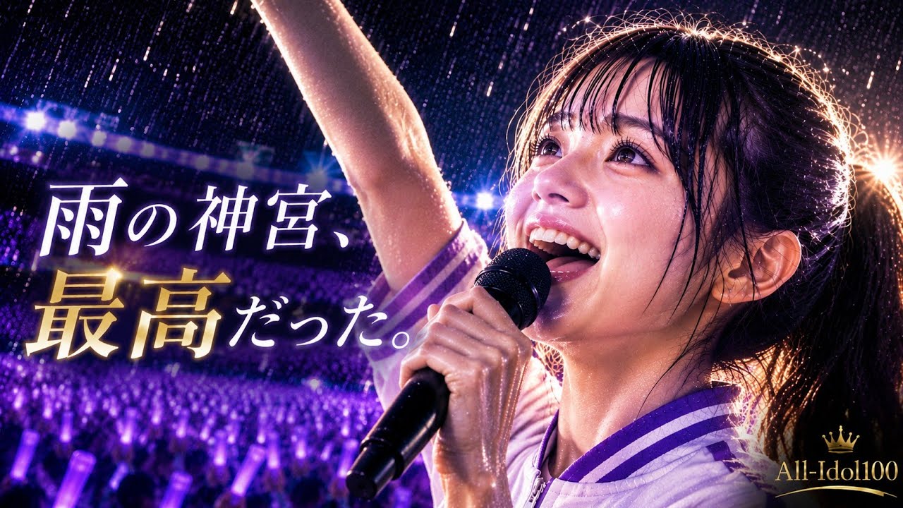 賀喜遥香 神宮Day3ピックアップ】雨に負けないで、楽しんでいくぞー