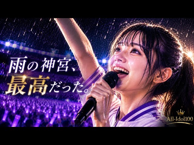 賀喜遥香 神宮Day3ピックアップ】雨に負けないで、楽しんでいくぞー