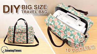 DIY BIG TRAVEL BAG | Sewing Machine Carrying Case TUTORIAL [sewingtimes]