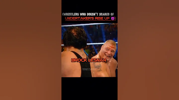 Wrestlers who scared of Undertaker's rises up and some doesn't 🥵 || Edit