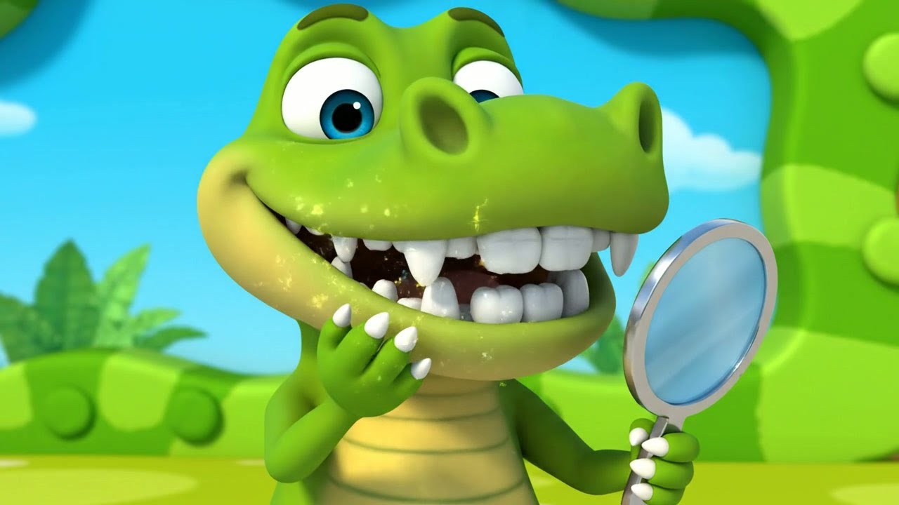 Стоматолог крокодил широко улыбается 🐊😁