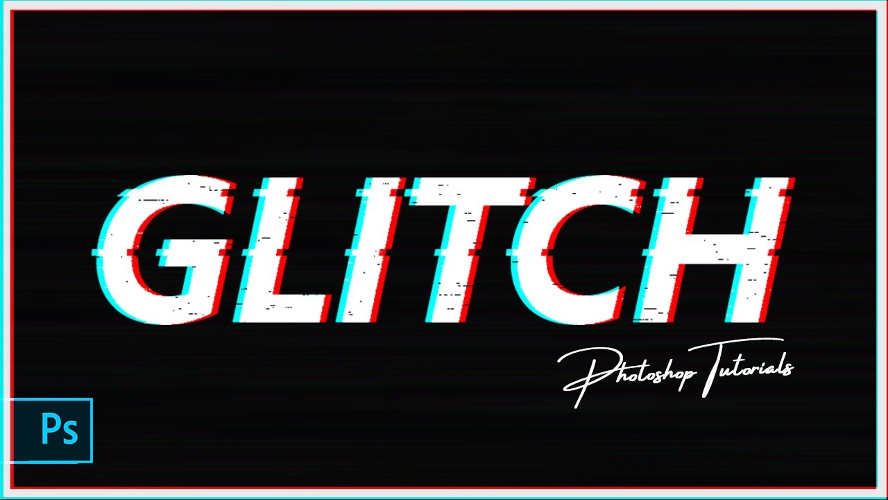 How To Make Text Glitch Effect In AdobePhotoshop AdobePhotoshop