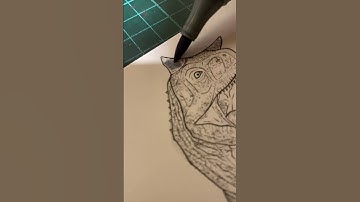 Drawing the Carnotaurus From Jurassic World Fallen Kingdom