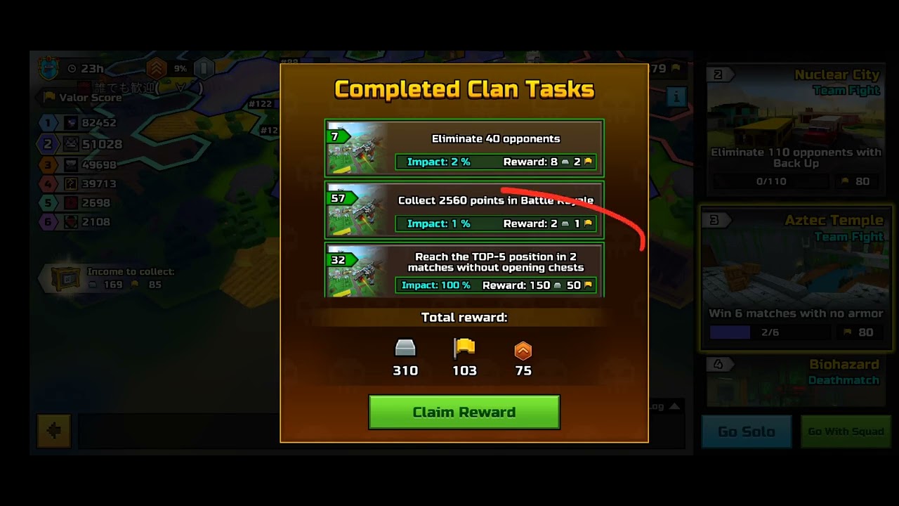 Pixel Gun Ranks Completed Clan Task 7 - 100% Impact ! - Pixel Gun 3D - PG3D - YouTube
