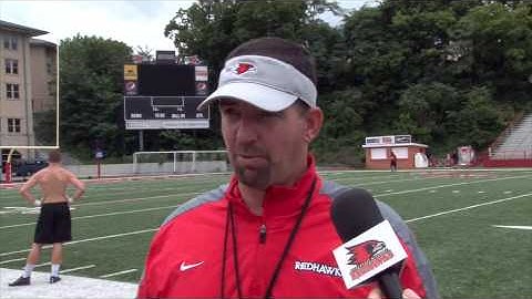 First Day of Football Preseason Camp with Coach Tuke