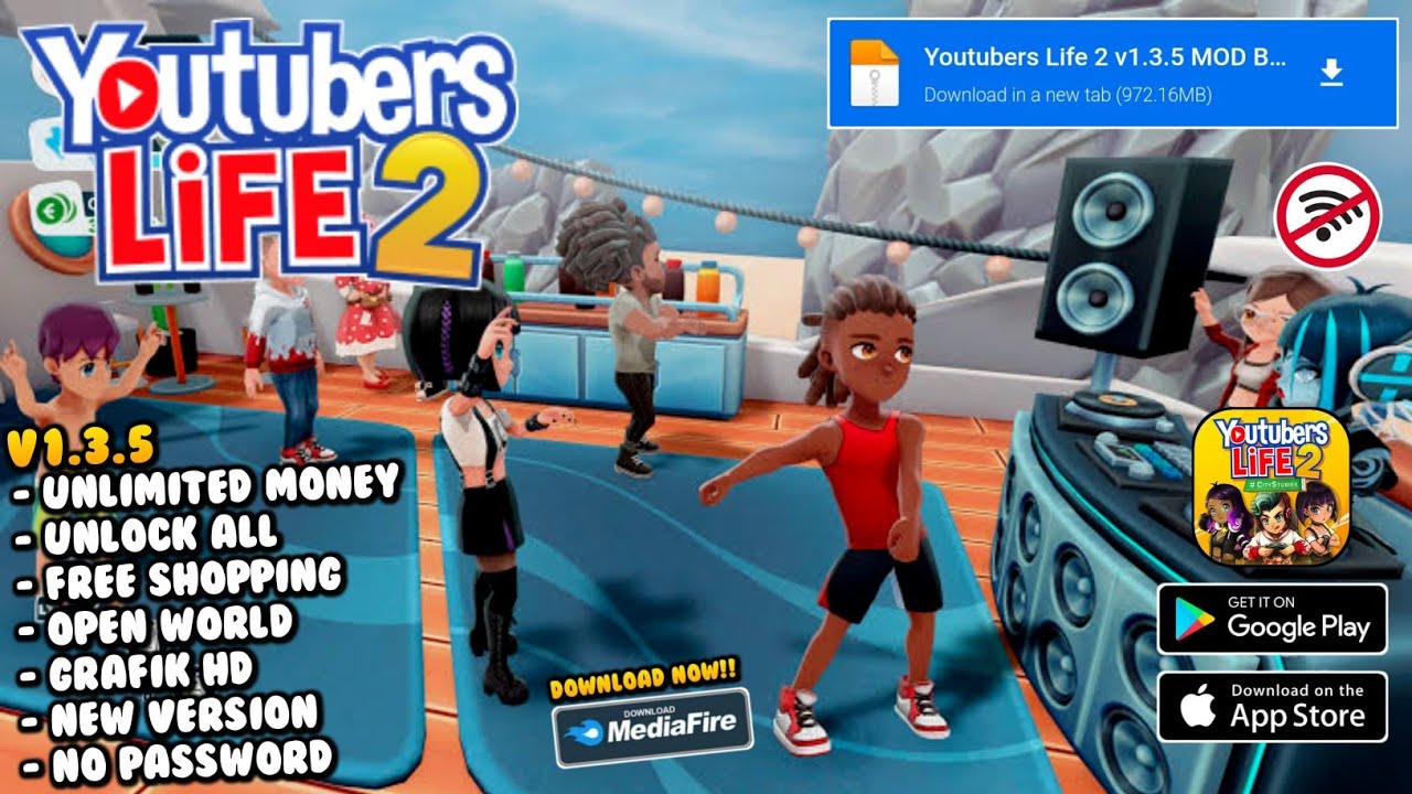 Youtubers Life 2 Mod Apk v1.3.5 Terbaru 2024 Unlimited Money