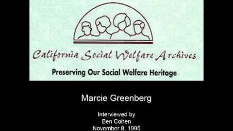Greenberg, Marcie - Audio Oral History Interview -...