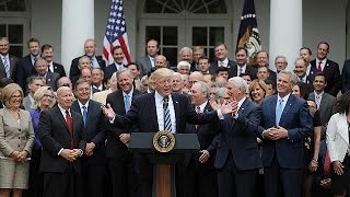 Obamacare is 'dead' hails triumphant Trump