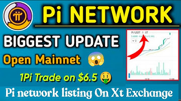 Boom 💥|Pi Open Mainnet Biggest Update 🤯Pi Coin listing on Xt Exchange with price 1Pi= $6.5🤑🎉#bitcoin