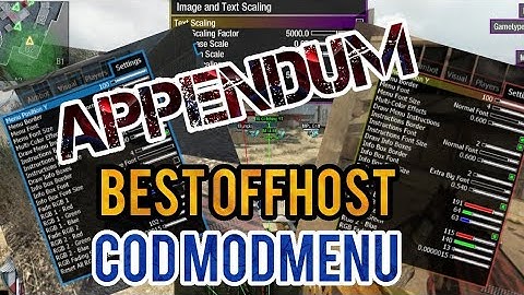 Appendum Best OffHost Mod Menu COD Games