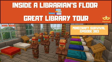 Inside a Librarian’s Floor 🛏️📚 | Minecraft Great Library Tour - Let