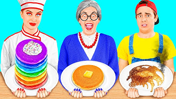 Ik vs Oma Koken Uitdaging | Keuken Gadgets en Opvoeding Hacks BaRaDa Challenge