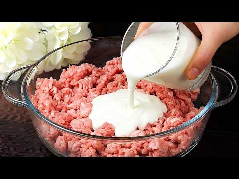 Fügen Sie einfach Joghurt zu Hackfleisch hinzu! Wenige Menschen kennen dieses Geheimnis!