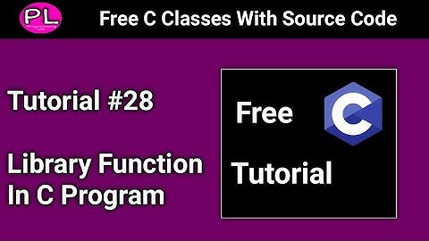 Library Function in C Program | Library Function in C Language | Free C Programming Tutorial Hindi