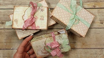 "A4 & Letter Size" Small Keepsake Box & Mini Album