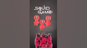 DIY Squid Game Guard || Amazing Squid Game Guard Craft #shorts #squidgame #diy