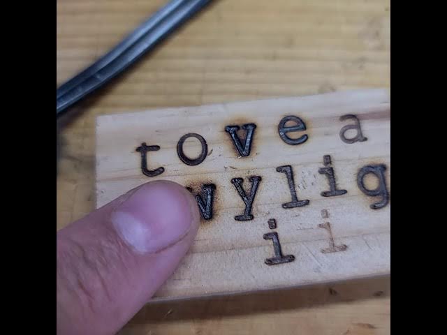 HotStamps for Woodburning Tool, Uppercase Letters