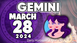 𝐆𝐞𝐦𝐢𝐧𝐢 ♊ 💲💲 𝐖𝐈𝐍 𝐓𝐇𝐄 𝐋𝐎𝐓𝐓𝐄𝐑𝐘 🤑 𝐇𝐨𝐫𝐨𝐬𝐜𝐨𝐩𝐞 𝐟𝐨𝐫 𝐭𝐨𝐝𝐚𝐲 MARCH 28 𝟐𝟎𝟐𝟒 🔮#horoscope #new #tarot #zodiac