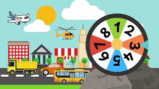 Çark Çevir Ve Say Taşıtlarla Sayı Sayma Oyunu Çocuklar Için Eğitici Video