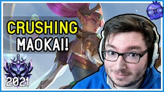 Dealing with OP MAOKAI SUPPORT - Janna Gameplay Diamond 2021