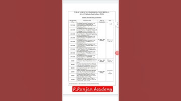 WBPSC West Bengal Public Service Commission May & June Examination Calendar & Schedule Released