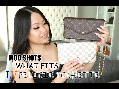 LOUIS VUITTON FELICIE POCHETTE REVIEW, MOD SHOTS