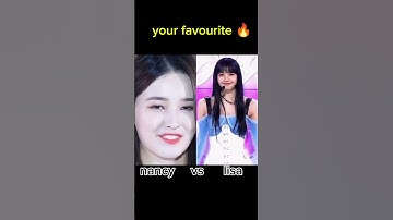 Who is the best 🤔 Nancy Momoland 🔥 vs Lisa blackpink 👿 #lisa #whoisbest #vs #nancy #shorts