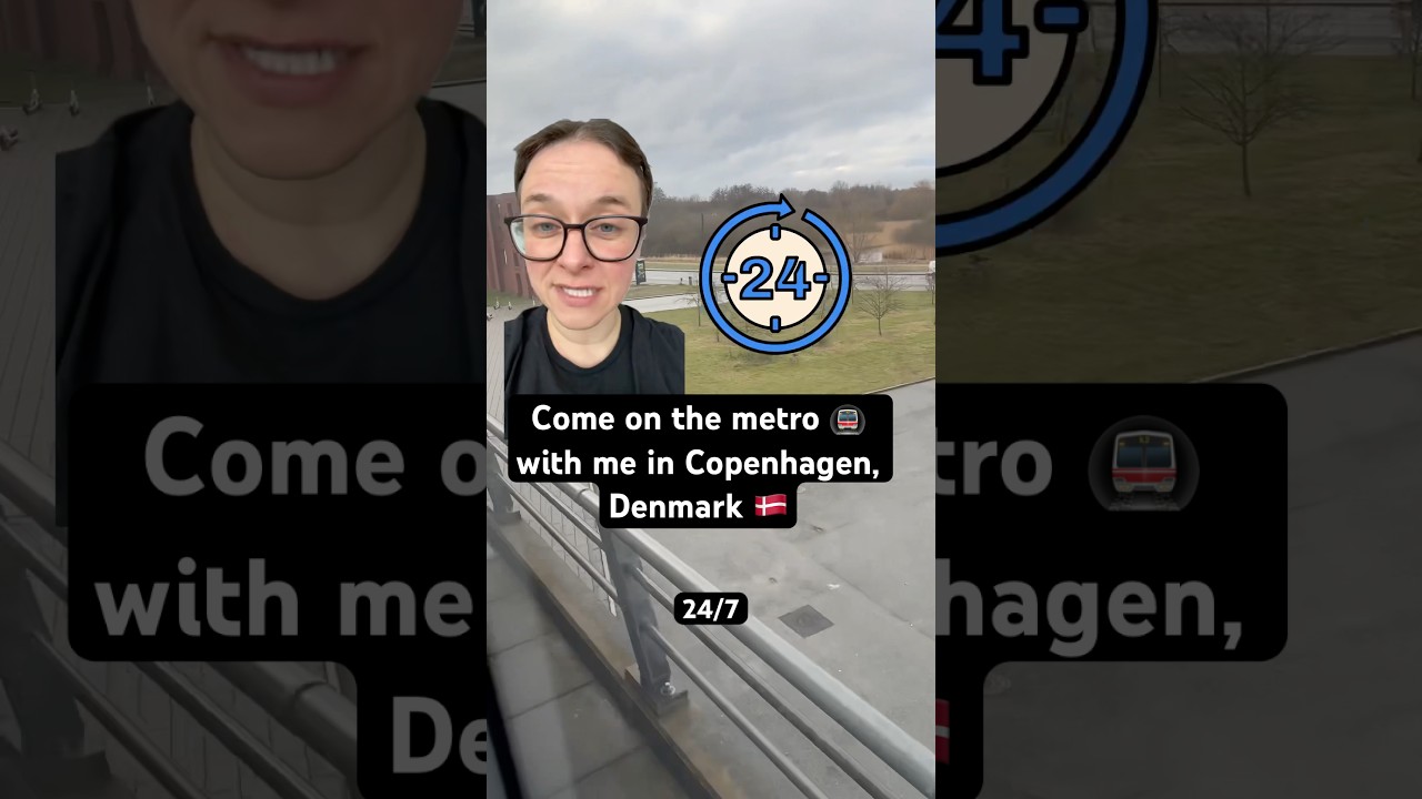 Come with me on a metro 🚇 ride in Copenhagen, Denmark 🇩🇰 