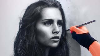 Girl Charcoal Portrait from Patreon workshop 9/15