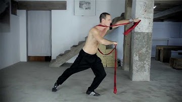 How to Body Wrap and Shoot - Long Sash / Rope Dart / Meteor Hammer | Tom Fazio