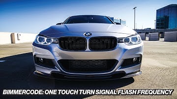 BIMMERCODE: ONE TOUCH TURN SIGNAL FLASH FREQUENCY