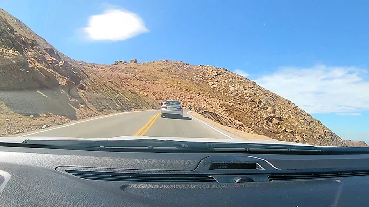 Pikes peak Toll road near the top