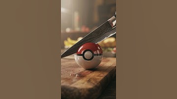 Slicing pokemon ball asmr #asmr #aiasmr #asmrsounds  #satisfying