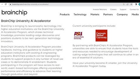 BrainChip Inc: AI Accelerator Program - Introduction to MetaTF (ML and Neuromorphic Computing)