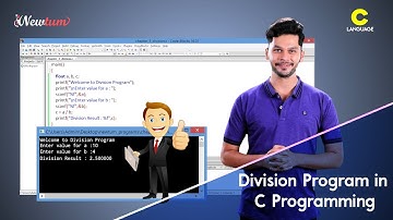 Division program in C Programming