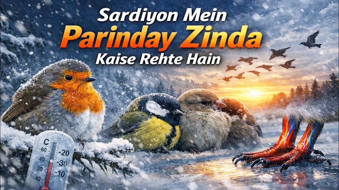 Sardiyon Mein Parinday Zinda Kaise Rehte Hain | Winter Survival of Birds Walidlife Urdu 