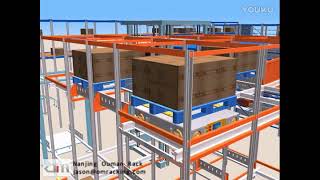 4 way Radio Shuttle Racking Nanjing Ouman Rack