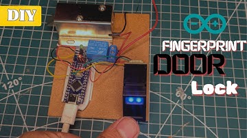 How to make a Fingerprint door Lock at Home | DIY Fingerprint Door Lock Tutorial