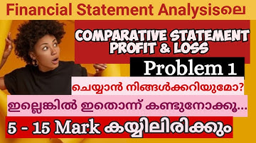 Module 2 || Financial Statement Analysis || Problem 1|| Management Accounting || Bcom 3rd year