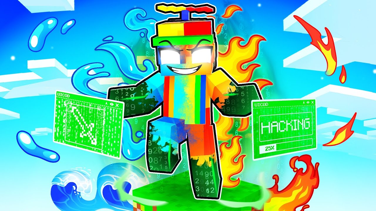 Using ADMIN COMMANDS on an ELEMENTAL One Block!