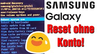 Samsung Galaxy Tablet & Smartphone in den Werkszustand zurücksetzen ohne Konto und Passwort